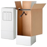 caja para mudanza de ropa con perchas